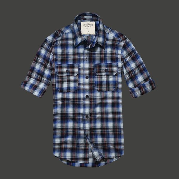 Abercrombie Fitch Hombres Plaid Camisa AF6995
